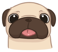 Dodo The Pug sticker #13476706