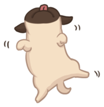 Dodo The Pug sticker #13476707