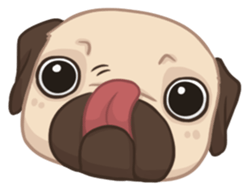 Dodo The Pug sticker #13476708