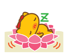 gold pig05 moving!annual events sticker #13476724