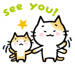 "MAYUNEKO" The cats with eyebrows!3ver.3 sticker #13477158