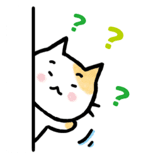 "MAYUNEKO" The cats with eyebrows!3ver.3 sticker #13477160