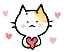 "MAYUNEKO" The cats with eyebrows!3ver.3 sticker #13477161