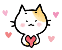 "MAYUNEKO" The cats with eyebrows!3ver.3 sticker #13477161