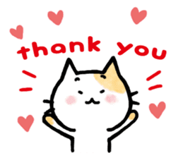 "MAYUNEKO" The cats with eyebrows!3ver.3 sticker #13477162