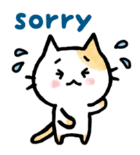 "MAYUNEKO" The cats with eyebrows!3ver.3 sticker #13477163