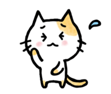 "MAYUNEKO" The cats with eyebrows!3ver.3 sticker #13477170