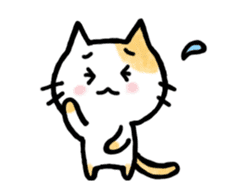 "MAYUNEKO" The cats with eyebrows!3ver.3 sticker #13477170