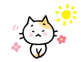 "MAYUNEKO" The cats with eyebrows!3ver.3 sticker #13477176
