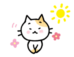 "MAYUNEKO" The cats with eyebrows!3ver.3 sticker #13477176