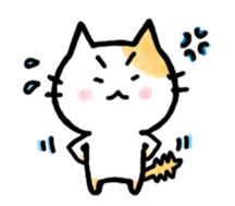 "MAYUNEKO" The cats with eyebrows!3ver.3 sticker #13477179