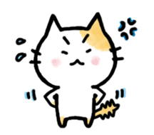 "MAYUNEKO" The cats with eyebrows!3ver.3 sticker #13477179