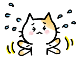 "MAYUNEKO" The cats with eyebrows!3ver.3 sticker #13477182