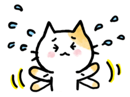 "MAYUNEKO" The cats with eyebrows!3ver.3 sticker #13477182