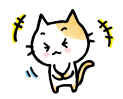 "MAYUNEKO" The cats with eyebrows!3ver.3 sticker #13477185