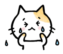 "MAYUNEKO" The cats with eyebrows!3ver.3 sticker #13477193
