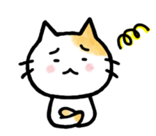 "MAYUNEKO" The cats with eyebrows!3ver.3 sticker #13477197