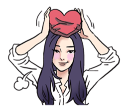 AsB - 132 Heart Variety (be my bear) sticker #13477784