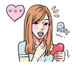 AsB - 132 Heart Variety (be my bear) sticker #13477788