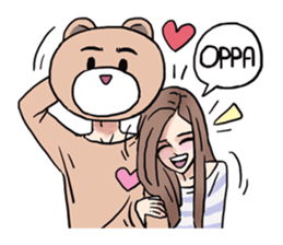 AsB - 132 Heart Variety (be my bear) sticker #13477790