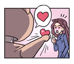 AsB - 132 Heart Variety (be my bear) sticker #13477792