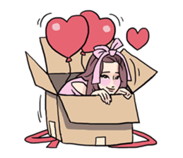 AsB - 132 Heart Variety (be my bear) sticker #13477794