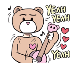 AsB - 132 Heart Variety (be my bear) sticker #13477801