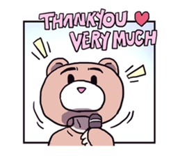 AsB - 132 Heart Variety (be my bear) sticker #13477802