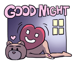 AsB - 132 Heart Variety (be my bear) sticker #13477805