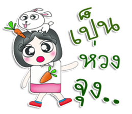 Mr. Jiro. Love rabbit sticker #13478975