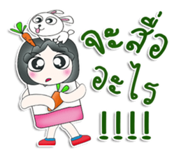 Mr. Jiro. Love rabbit sticker #13478976