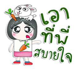 Mr. Jiro. Love rabbit sticker #13478978