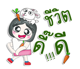 Mr. Jiro. Love rabbit sticker #13478979