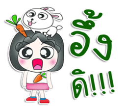 Mr. Jiro. Love rabbit sticker #13478981