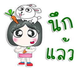 Mr. Jiro. Love rabbit sticker #13478982