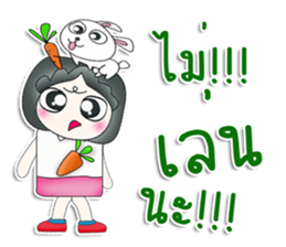 Mr. Jiro. Love rabbit sticker #13478984