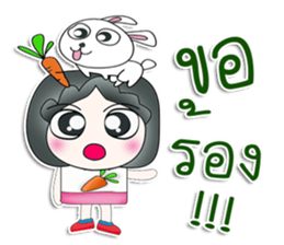 Mr. Jiro. Love rabbit sticker #13478985