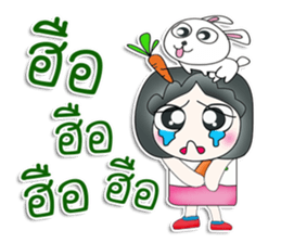 Mr. Jiro. Love rabbit sticker #13478990