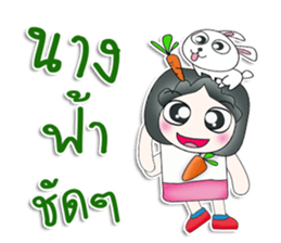 Mr. Jiro. Love rabbit sticker #13478993