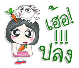 Mr. Jiro. Love rabbit sticker #13478994