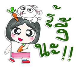 Mr. Jiro. Love rabbit sticker #13478995