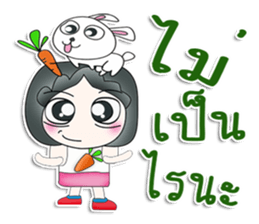 Mr. Jiro. Love rabbit sticker #13478996