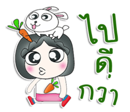 Mr. Jiro. Love rabbit sticker #13478997