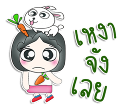 Mr. Jiro. Love rabbit sticker #13478998