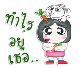 Mr. Jiro. Love rabbit sticker #13478999