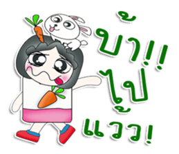 Mr. Jiro. Love rabbit sticker #13479001