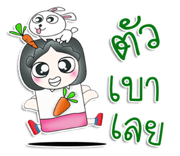 Mr. Jiro. Love rabbit sticker #13479002