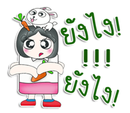 Mr. Jiro. Love rabbit sticker #13479003