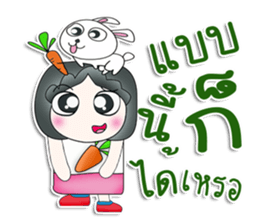 Mr. Jiro. Love rabbit sticker #13479004