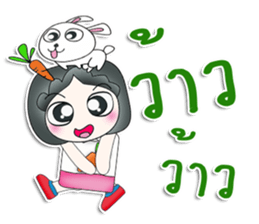 Mr. Jiro. Love rabbit sticker #13479007